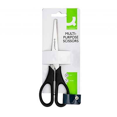 Ножиці 17см KF01228 чорні (20) (Q-CONNECT)